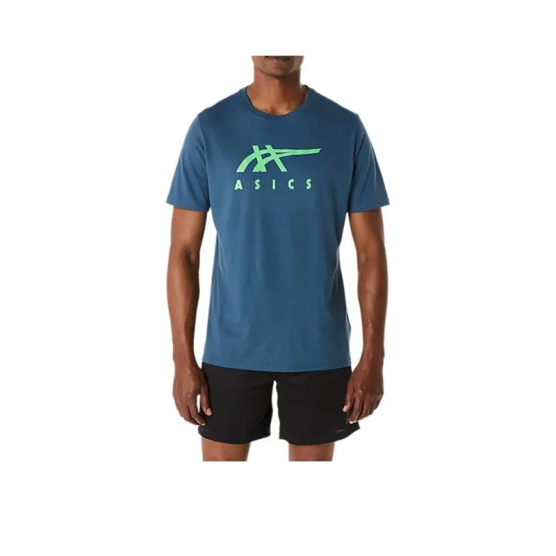 Asics T-Shirt Unisex Vintage Indigo-0