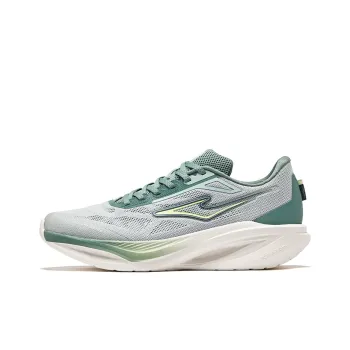 Erke Cushioning Rebound Low Top City Commute Running Shoes Men's Light Gray Green Sage Leaf