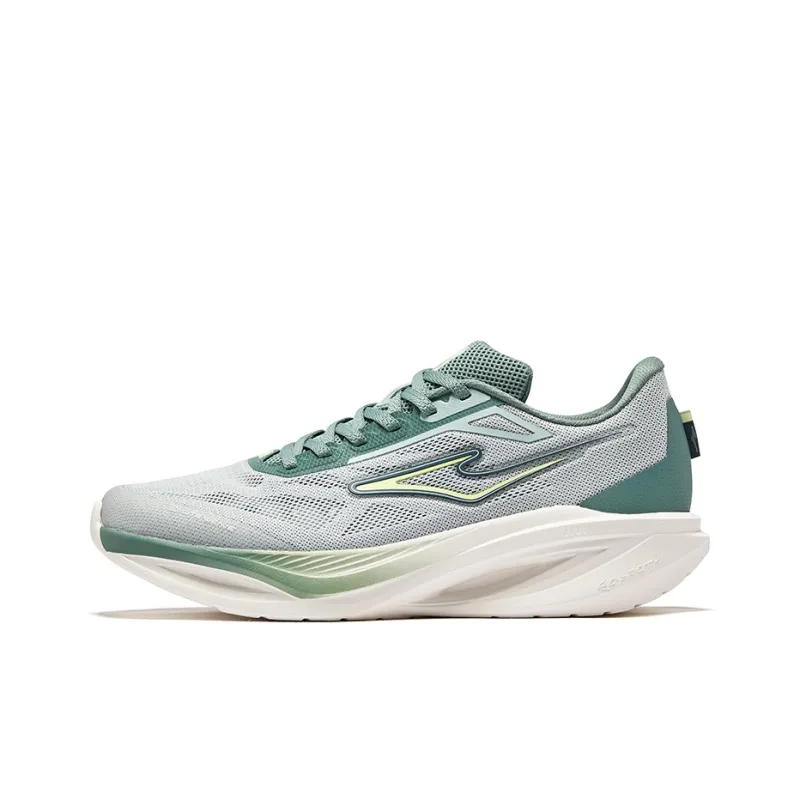 Erke Cushioning Rebound Low Top City Commute Running Shoes Men's Light Gray Green Sage Leaf-0