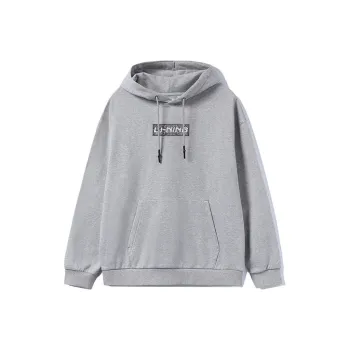 LiNing Sports Fashion Collection Sweatshirt Unisex Heather Gray Brick Gray