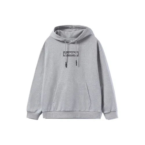 LiNing Sports Fashion Collection Sweatshirt Unisex Heather Gray Brick Gray
