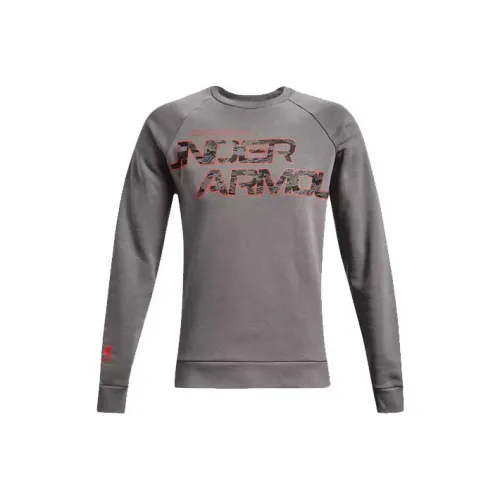 Under Armour Script Sweatshirts Men Gray