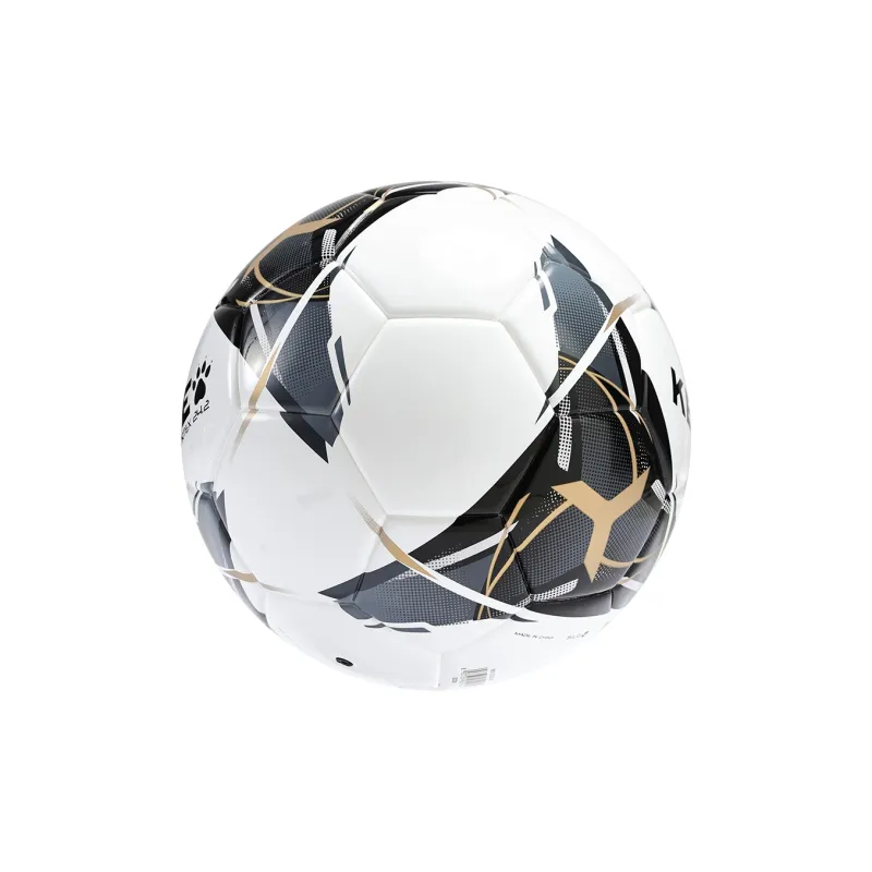KELME Size 4 Ball/Size 5 Ball Soccer TPU Seamless Thermal bonding Black Gold-3