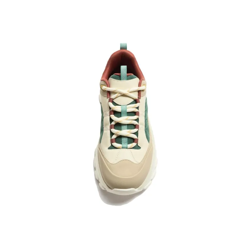 ZARA Low Top Casual Shoes Men's Beige Green-1