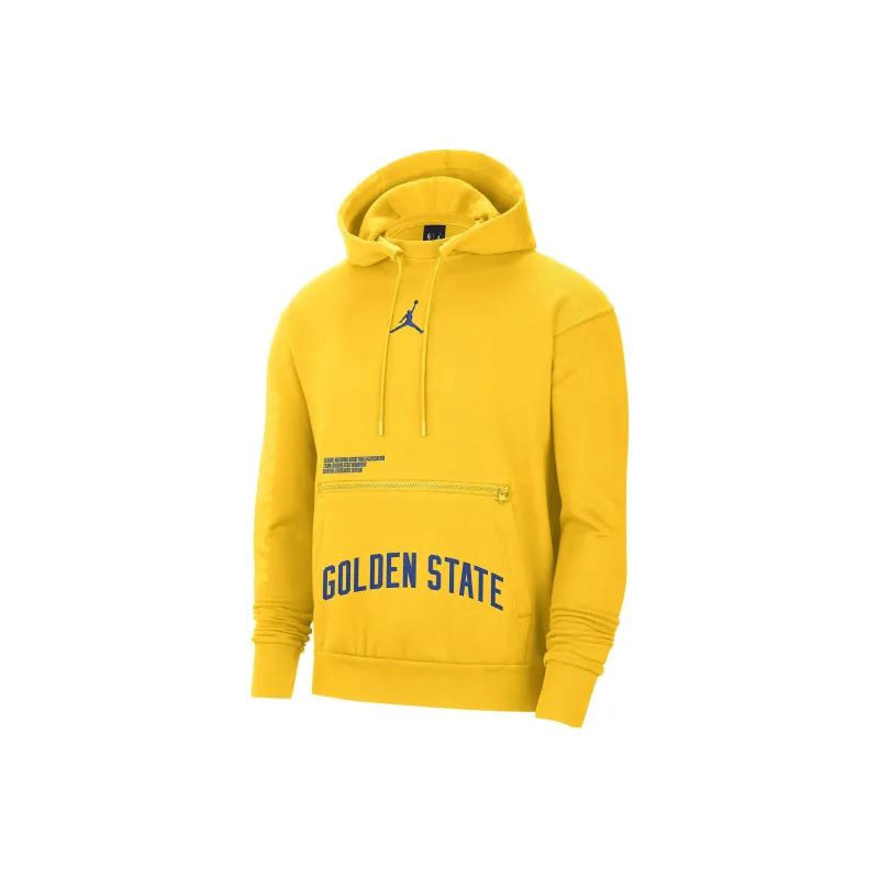 Jordan Golden State Warriors Courtside Statement Edition Men's Jordan Nba Fleece Pullover Hoodie-0