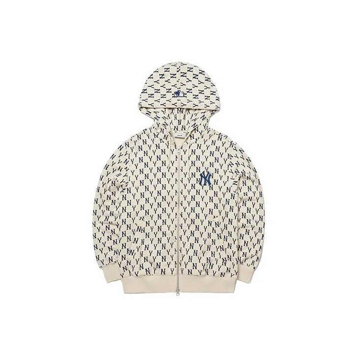 MLB Old Flower Sweatshirts Unisex Cream-0