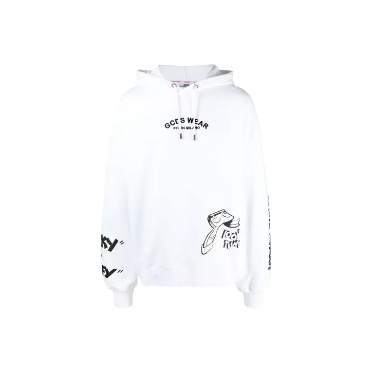 GCDS Graphic Print Hoodie-0