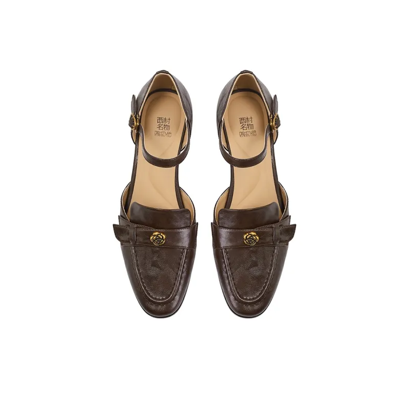 XICUNMINGWU High Heels Women's Dark Brown-2