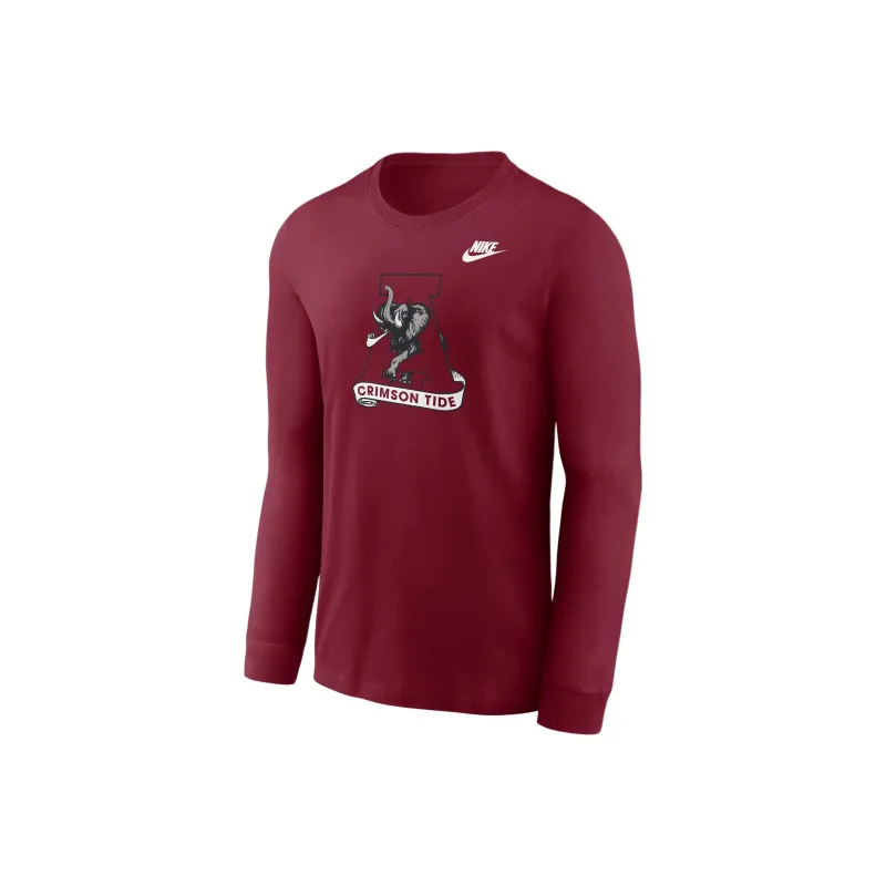 Nike AlabamaCollege Crimson Tide Legacy Primary T-Shirt Men's Deep Red-0