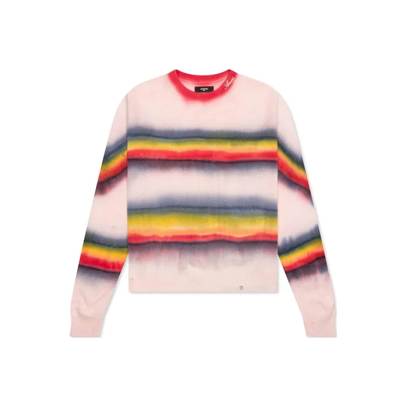 AMIRI Rainbow Tie Dye Crew-0