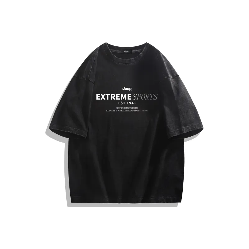 Jeep Drop Shoulder Sleeve T Shirt Unisex-0
