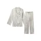 Cat embroidered chapter mulberry silk men's suit