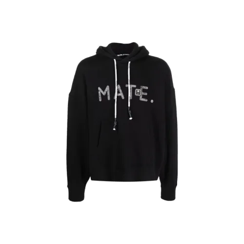 PALM ANGELS Mate Hoody 'Black/Silver'