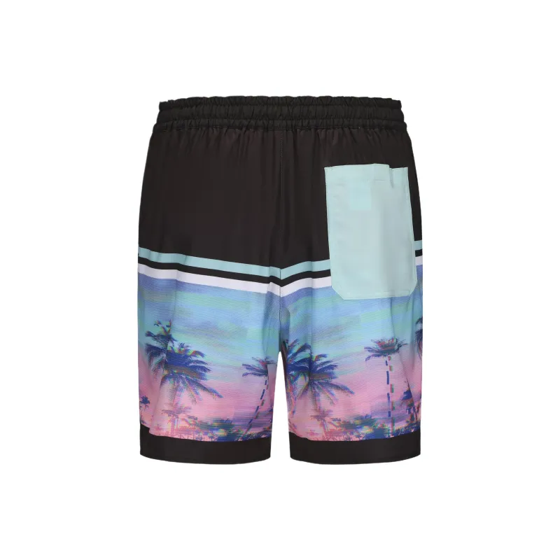 DECATHLON 100 Series Beach Shorts Men's Black-1