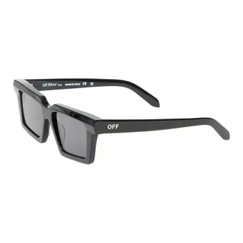 OFF WHITE Acetate Rectangular Sunglasses Unisex Black