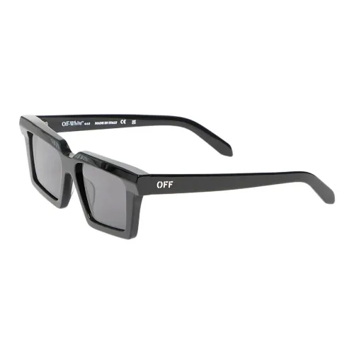 OFF WHITE Acetate Rectangular Sunglasses Unisex Black