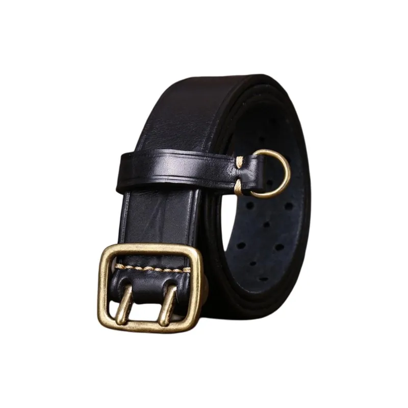 JEANSWEST Cow Leather Belts Men's 3.8CM-1