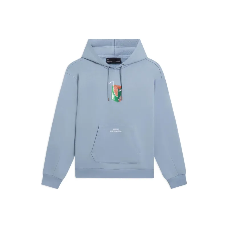 LiNing Sweatshirt Unisex Soft Gray Blue-0