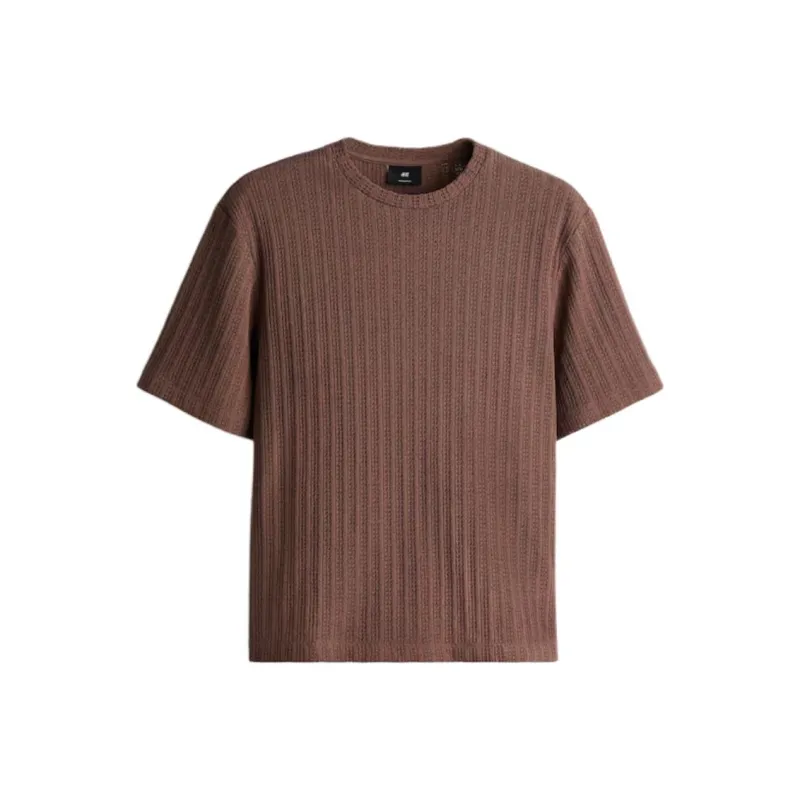 H&M T Shirts Men Light Brown-0