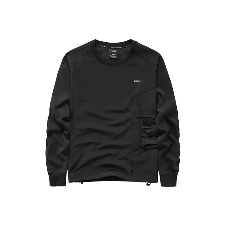 VIP Crew Neck Loose Fit Sweatshirt Unisex Black-0