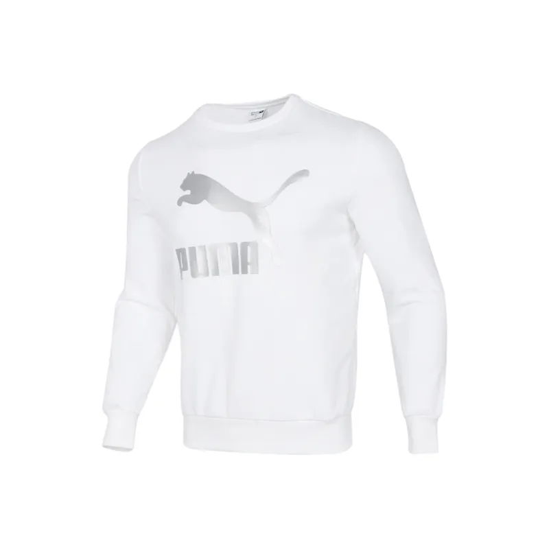 PUMA Essentials+ Sweatshirts Men White-0