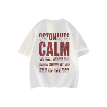 Small Columns Under The Sea T Shirt Unisex Black Red