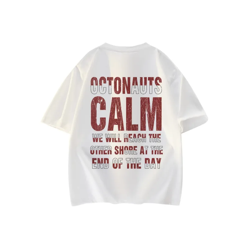 Small Columns Under The Sea T Shirt Unisex Black Red-2