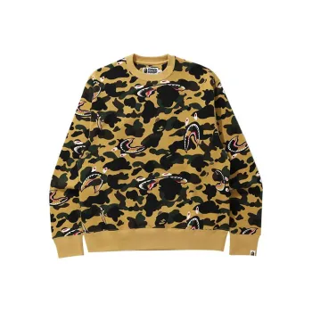 A BATHING APE Camo Shark Crewneck FW20