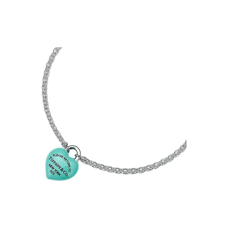 TIFFANY & CO. 925 Sterling Silver, Enamel Bracelets Unisex Silver-2