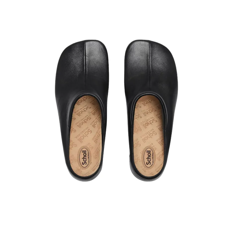 Scholl x Balenciaga Closed Toe Slippers 8cm Women's Black-4