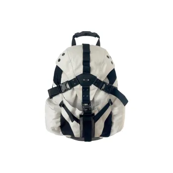 Oakley Polyester Backpack Medium Size Unisex White