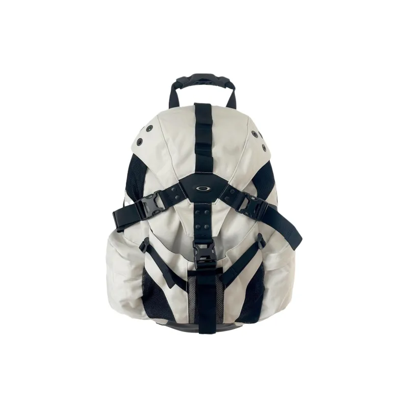 Oakley Polyester Backpack Medium Size Unisex White-0