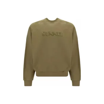 Sunnei Logo Embroidered Long-Sleeved Sweatshirt