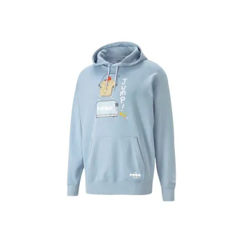 PUMA Club Graphic Sweatshirts Men Light Blue