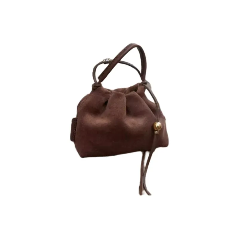Songmont Cow Leather Bag Accessory Women's Sandalwood Brown, Suede/Rosewood Nappa Leather-2