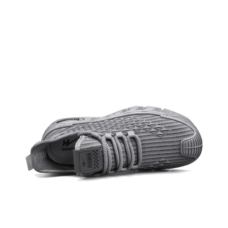Binary Wear resistant, Lightweight, Breathable, And Non slip. Low Top Casual Shoes Men's Gray-4