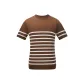 Dark Coffee Base with White Stripes