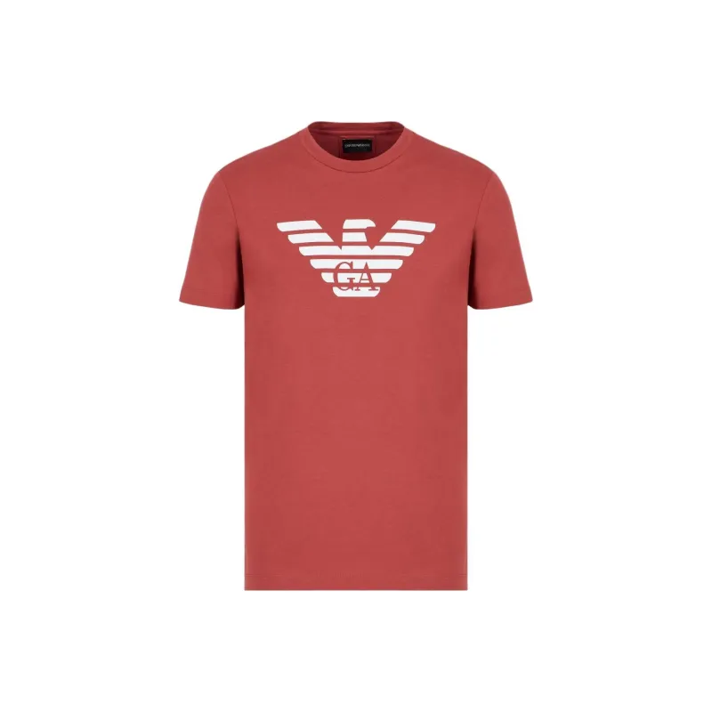 EMPORIO ARMANI Pima jersey T shirt With Logo Print-0