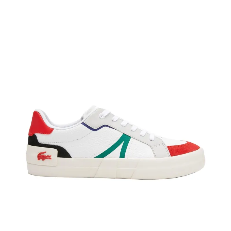 LACOSTE L004 Anti Slip Wear Resistant Low Top Skateboard Shoes Men's White-1