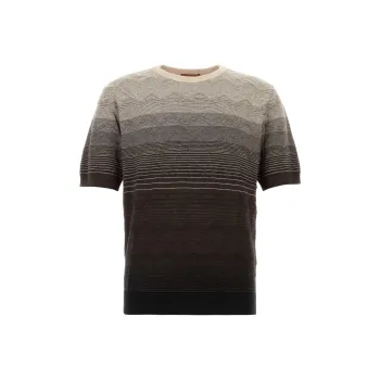 MISSONI Zig Zag Short Sleeved Polo Shirt