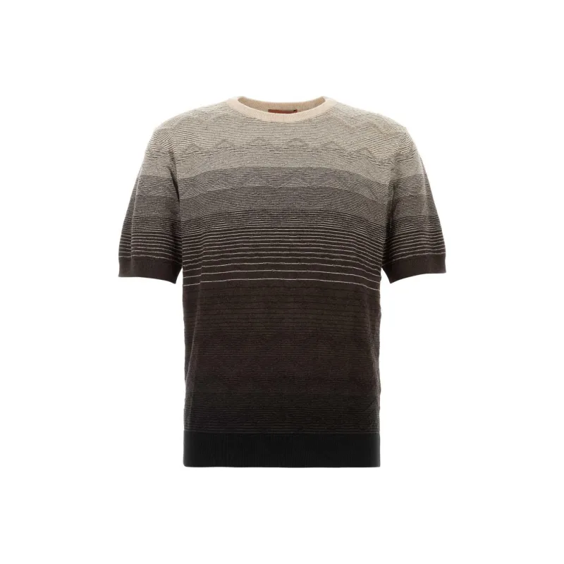 MISSONI Striped Knitted T Shirt-0