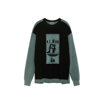 Cav Empt Sweatshirts Unisex Black Green Multicolor