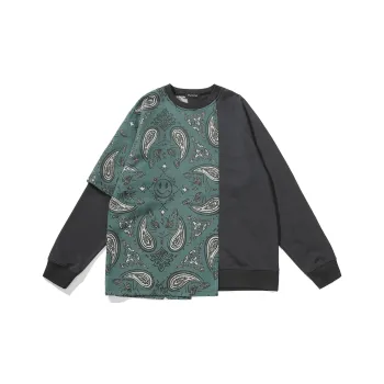 Thankque Crew Neck Sweatshirt Unisex Dark Gray