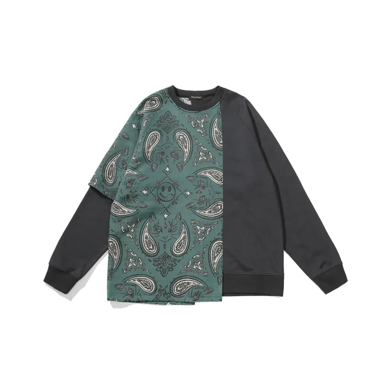 Thankque Crew Neck Sweatshirt Unisex Dark Gray-0