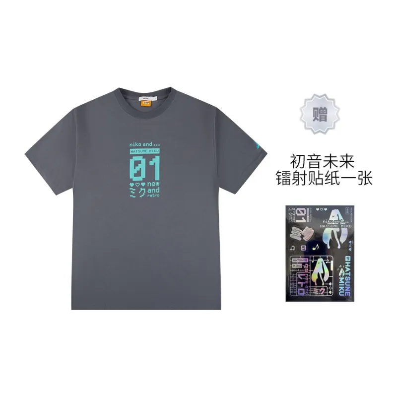 Niko And ... x CHUYINWEILAI,LIANMINGKUAN T Shirt Unisex Gray-0