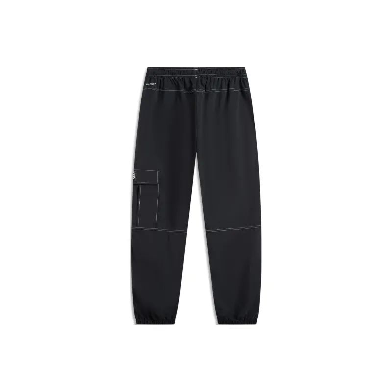LiNing Basketball Collection Knitted Sweatpants Men's Black-1