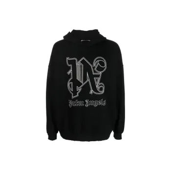PALM ANGELS Monogram Statement Logo Hoodie