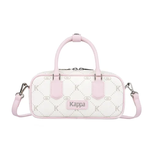 Kappa Polyvinyl Chloride Bowling Bag Handbag Regular Women's Milk Foam Pink