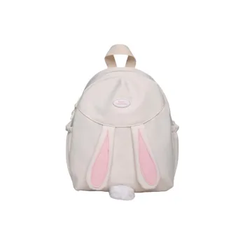 URBAN FOREST Polyester Backpack Unisex Ecru/Black/Pink/Yellow/Light Blue