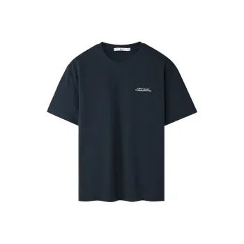 HLA T Shirt Men's Navy Blue Pattern U8